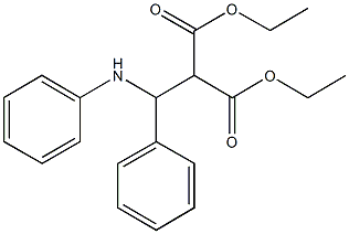 diethyl 2-[anilino(phenyl)methyl]malonate Structural