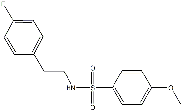 N-[2-(4-fluorophenyl)ethyl]-4-methoxybenzenesulfonamide Structural
