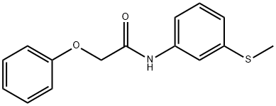 N-[3-(methylsulfanyl)phenyl]-2-phenoxyacetamide Structural