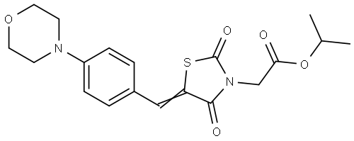 isopropyl {5-[4-(4-morpholinyl)benzylidene]-2,4-dioxo-1,3-thiazolidin-3-yl}acetate Structural