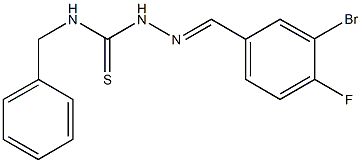 3-bromo-4-fluorobenzaldehyde N-benzylthiosemicarbazone