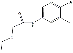 N-(4-bromo-3-methylphenyl)-2-ethoxyacetamide Structural