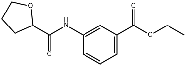 ethyl 3-[(tetrahydro-2-furanylcarbonyl)amino]benzoate Structural