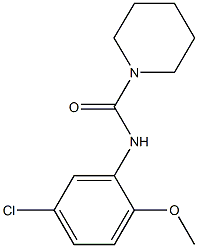 N-(5-chloro-2-methoxyphenyl)-1-piperidinecarboxamide Structural