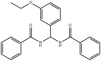 N-[(benzoylamino)(3-ethoxyphenyl)methyl]benzamide Structural