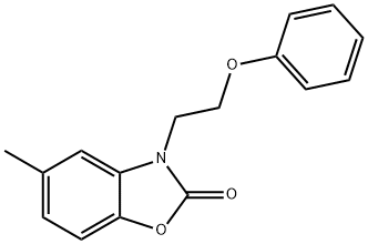 5-methyl-3-(2-phenoxyethyl)-1,3-benzoxazol-2(3H)-one Structural