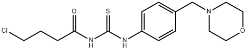 N-(4-chlorobutanoyl)-N'-[4-(morpholin-4-ylmethyl)phenyl]thiourea Structural