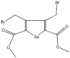 dimethyl 3,4-bis(bromomethyl)selenophene-2,5-dicarboxylate Structural
