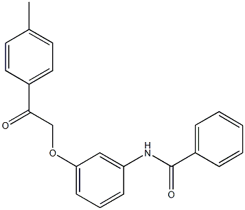N-{3-[2-(4-methylphenyl)-2-oxoethoxy]phenyl}benzamide Structural