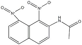 N-{1,8-bisnitro-2-naphthyl}acetamide Structural