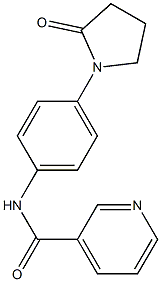 N-[4-(2-oxo-1-pyrrolidinyl)phenyl]nicotinamide Structural