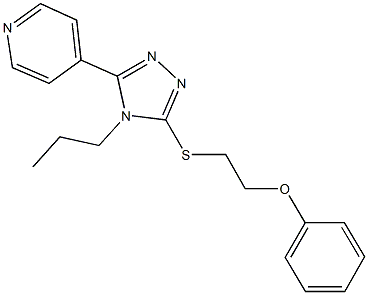 phenyl 2-{[4-propyl-5-(4-pyridinyl)-4H-1,2,4-triazol-3-yl]sulfanyl}ethyl ether Structural