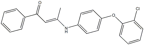 3-[4-(2-chlorophenoxy)anilino]-1-phenyl-2-buten-1-one