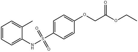 ethyl [4-(2-toluidinosulfonyl)phenoxy]acetate Structural