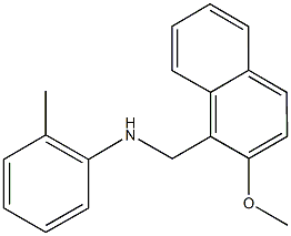 N-[(2-methoxy-1-naphthyl)methyl]-N-(2-methylphenyl)amine Structural