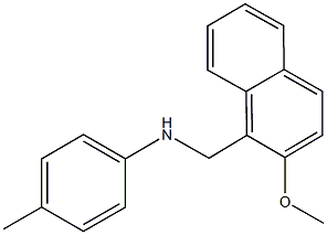 N-[(2-methoxy-1-naphthyl)methyl]-N-(4-methylphenyl)amine Structural