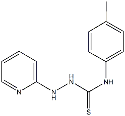 N-(4-methylphenyl)-2-(2-pyridinyl)hydrazinecarbothioamide Structural