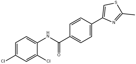 N-(2,4-dichlorophenyl)-4-(2-methyl-1,3-thiazol-4-yl)benzamide Structural