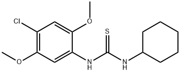 N-(4-chloro-2,5-dimethoxyphenyl)-N'-cyclohexylthiourea Structural