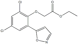 ethyl [2,4-dichloro-6-(5-isoxazolyl)phenoxy]acetate Structural