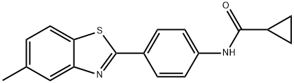 N-[4-(5-methyl-1,3-benzothiazol-2-yl)phenyl]cyclopropanecarboxamide Structural