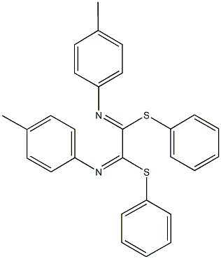 diphenyl N~1~,N~2~-bis(4-methylphenyl)ethanediimidothioate Structural