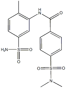 N-[5-(aminosulfonyl)-2-methylphenyl]-4-[(dimethylamino)sulfonyl]benzamide Structural