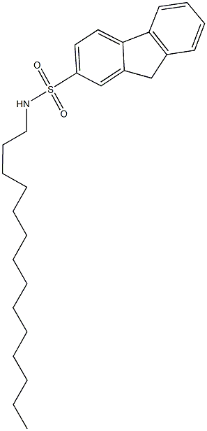 N-tetradecyl-9H-fluorene-2-sulfonamide Structural