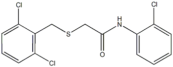 N-(2-chlorophenyl)-2-[(2,6-dichlorobenzyl)sulfanyl]acetamide Structural