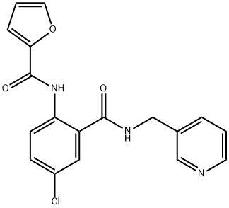 N-(4-chloro-2-{[(3-pyridinylmethyl)amino]carbonyl}phenyl)-2-furamide Structural