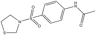 N-[4-(1,3-thiazolidin-3-ylsulfonyl)phenyl]acetamide Structural