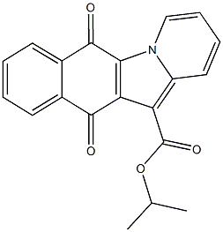 isopropyl 6,11-dioxo-6,11-dihydrobenzo[f]pyrido[1,2-a]indole-12-carboxylate Structural