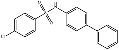 N-[1,1'-biphenyl]-4-yl-4-chlorobenzenesulfonamide Structural