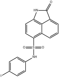 N-(4-iodophenyl)-2-oxo-1,2-dihydrobenzo[cd]indole-6-sulfonamide Structural