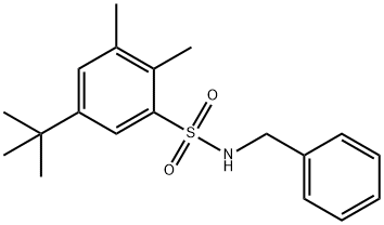 N-benzyl-5-tert-butyl-2,3-dimethylbenzenesulfonamide Structural