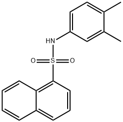 N-(3,4-dimethylphenyl)-1-naphthalenesulfonamide Structural