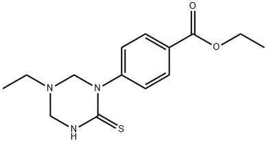 ethyl 4-(5-ethyl-2-thioxo-1,3,5-triazinan-1-yl)benzoate Structural