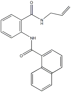 N-{2-[(allylamino)carbonyl]phenyl}-1-naphthamide Structural