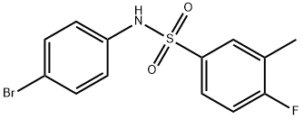 N-(4-bromophenyl)-4-fluoro-3-methylbenzenesulfonamide Structural