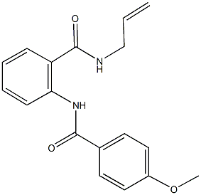 N-allyl-2-[(4-methoxybenzoyl)amino]benzamide Structural