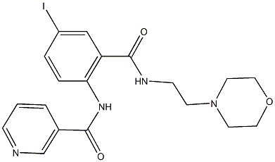 N-[4-iodo-2-({[2-(4-morpholinyl)ethyl]amino}carbonyl)phenyl]nicotinamide Structural