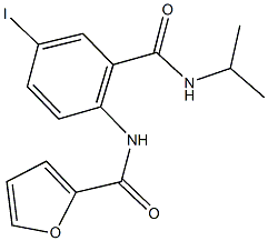 N-{4-iodo-2-[(isopropylamino)carbonyl]phenyl}-2-furamide Structural