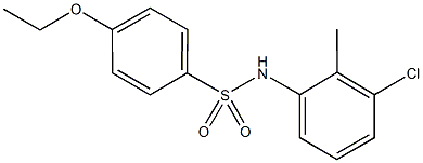 N-(3-chloro-2-methylphenyl)-4-ethoxybenzenesulfonamide Structural