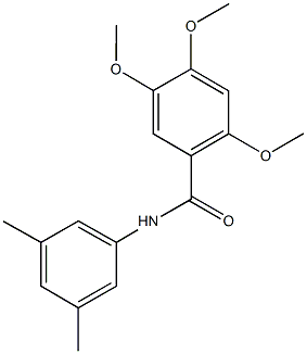 N-(3,5-dimethylphenyl)-2,4,5-trimethoxybenzamide Structural