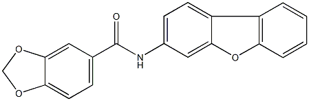 N-dibenzo[b,d]furan-3-yl-1,3-benzodioxole-5-carboxamide Structural