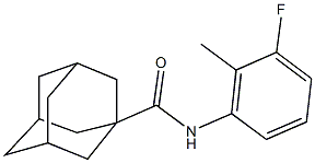 N-(3-fluoro-2-methylphenyl)-1-adamantanecarboxamide Structural