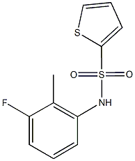 N-(3-fluoro-2-methylphenyl)-2-thiophenesulfonamide Structural