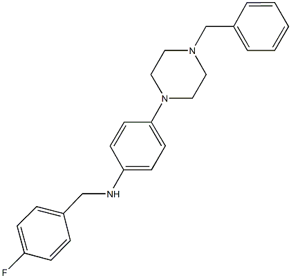 N-[4-(4-benzyl-1-piperazinyl)phenyl]-N-(4-fluorobenzyl)amine Structural