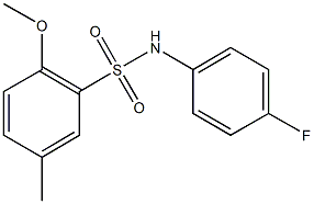 N-(4-fluorophenyl)-2-methoxy-5-methylbenzenesulfonamide