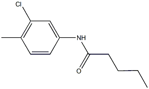 N-(3-chloro-4-methylphenyl)pentanamide Structural